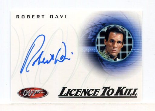 James Bond 40th Anniversary Expansion Robert Davi Autograph Card A27   - TvMovieCards.com