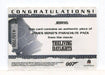 James Bond Mission Logs Bond's Parachute Pack Relic Prop Card JBR16 #410/700   - TvMovieCards.com