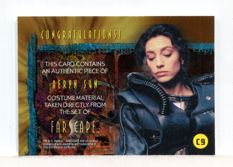 Farscape in Motion Premiere Edition Aeryn Sun Costume Card C9   - TvMovieCards.com