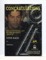 Stargate SG-1 Season Nine Steve Bacic Autograph Card A79   - TvMovieCards.com