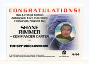 James Bond A44 The Quotable James Bond Shane Rimmer Autograph Card   - TvMovieCards.com