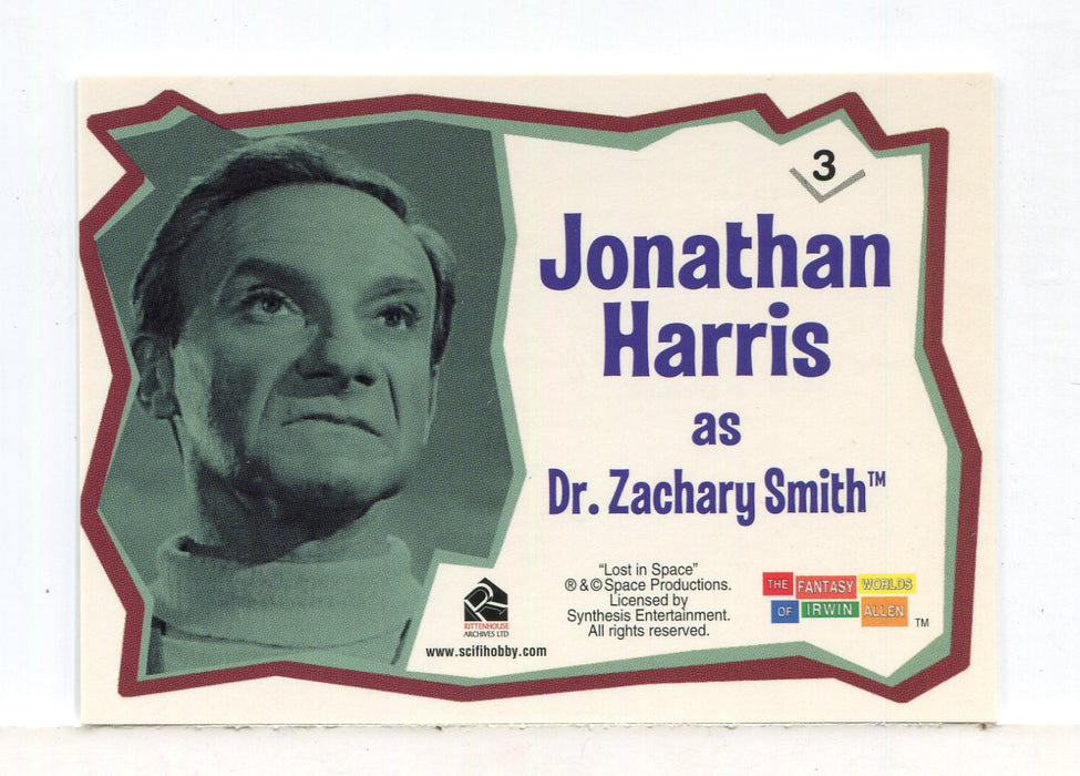 Lost in Space Complete Foil Character Chase Card #3 Dr. Zachary Smith   - TvMovieCards.com