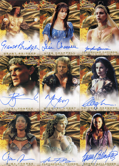Hercules The Complete Journeys Autograph Card Set 18 Cards   - TvMovieCards.com