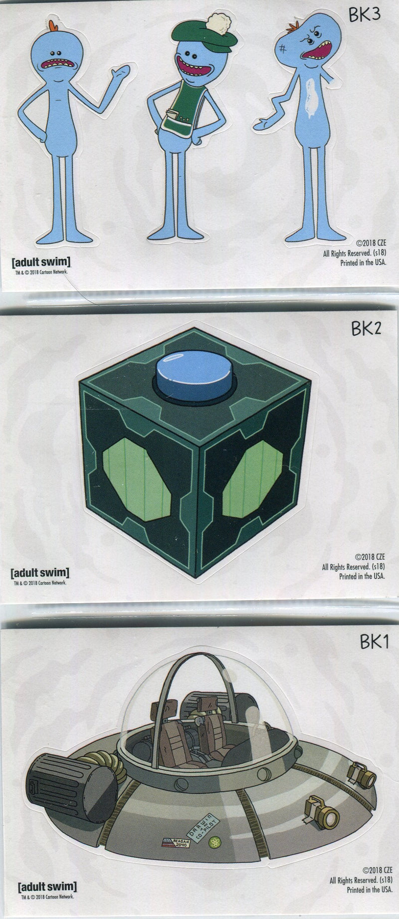2018 Rick and Morty Season 1 Trading Card Album with BK1 thru BK3 Cards   - TvMovieCards.com