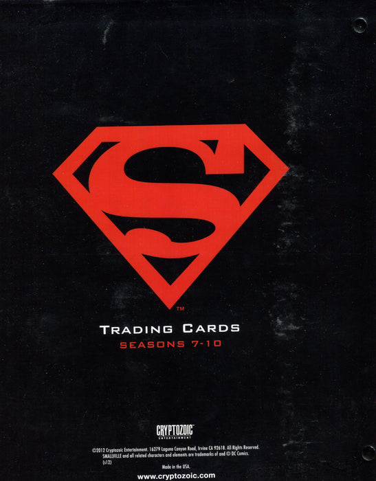 Smallville The Final Seasons Empty Trading Card Album Cryptozoic 2012   - TvMovieCards.com