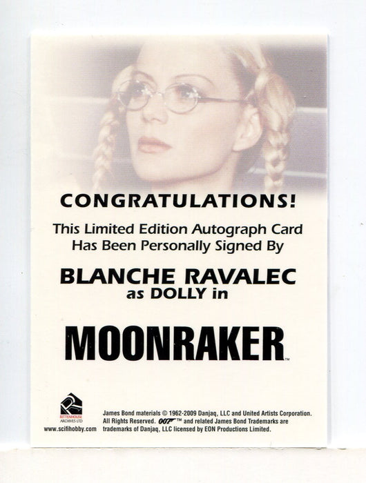 James Bond Heroes & Villains Blanche Ravalec as Dolly Autograph Card   - TvMovieCards.com