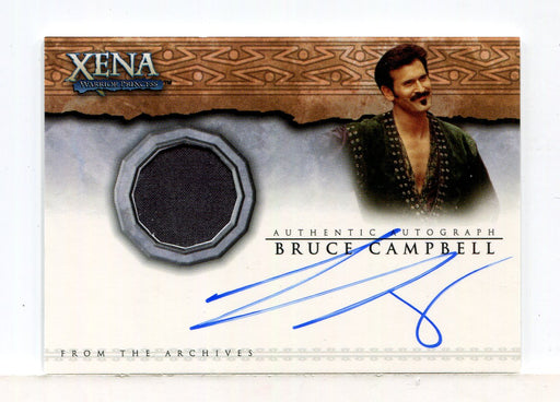 Xena Dangerous Liaisons Bruce Campbell Autograph Costume Card AC11   - TvMovieCards.com