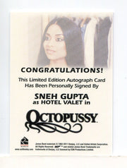 James Bond 50th Anniversary Series One Sneh Gupta Autograph Card   - TvMovieCards.com