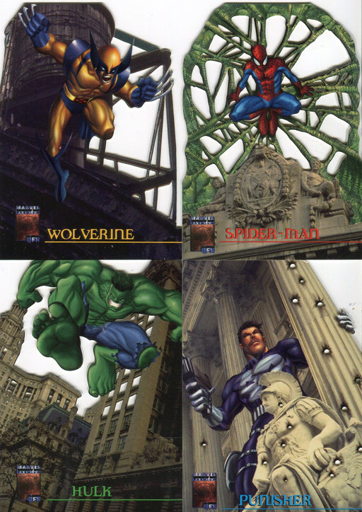 Marvel Premium QFX Lazer Blast Die-Cuts Chase Card Set (4) Fleer/SkyBox 1997   - TvMovieCards.com