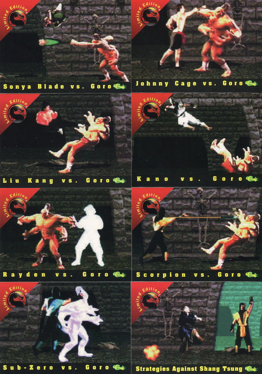 Mortal Kombat Series 1 Limited Edition Chase Card Set (10) Classic Games 1994   - TvMovieCards.com