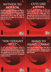 Mortal Kombat The Movie Red Foil Kombat Chase Card Set F1-4 SkyBox 1995   - TvMovieCards.com