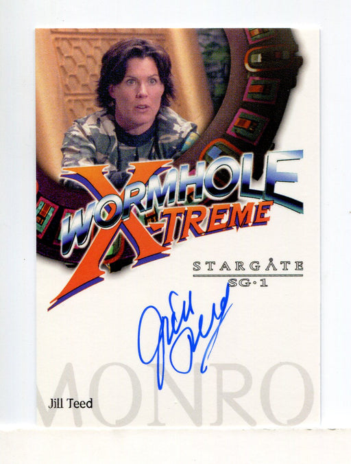 Stargate SG-1 Wormhole X-Treme Jill Teed Stacy Monroe Autograph Card WXA2   - TvMovieCards.com