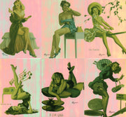 Elvgren Calendar Pin-Ups 2 Omnichrome Chase Card Set (6) Comic Images 1994   - TvMovieCards.com