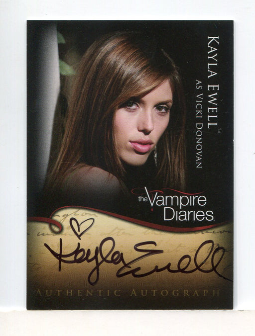 Vampire Diaries Season One Kayla Ewell as Vicki Donovan Autograph Card A16   - TvMovieCards.com
