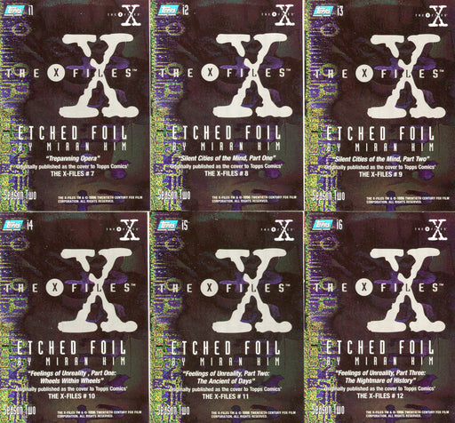 X-Files Season 2 Etched Foil Chase Card Set i1-i6 Topps 1996   - TvMovieCards.com
