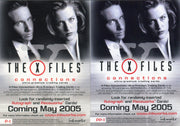 X-Files Connections Foil Promo Card Lot 2 Cards P-1 and PP-1 Topps 2005   - TvMovieCards.com
