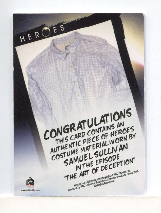 Heroes Archives Samuel Sullivan Costume Card   - TvMovieCards.com