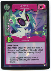 My Little Pony DJ Pon-3 Party Starter #f2a Foil MLP TCG Trading Card Game   - TvMovieCards.com