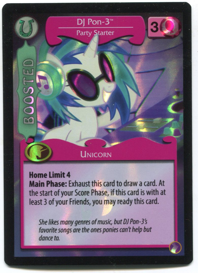 My Little Pony DJ Pon-3 Party Starter #f2a Foil MLP TCG Trading Card Game   - TvMovieCards.com