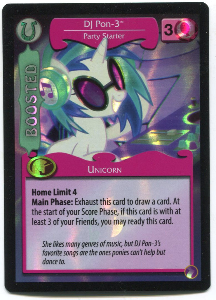 My Little Pony DJ Pon-3 Party Starter #f2a Foil MLP TCG Trading Card Game