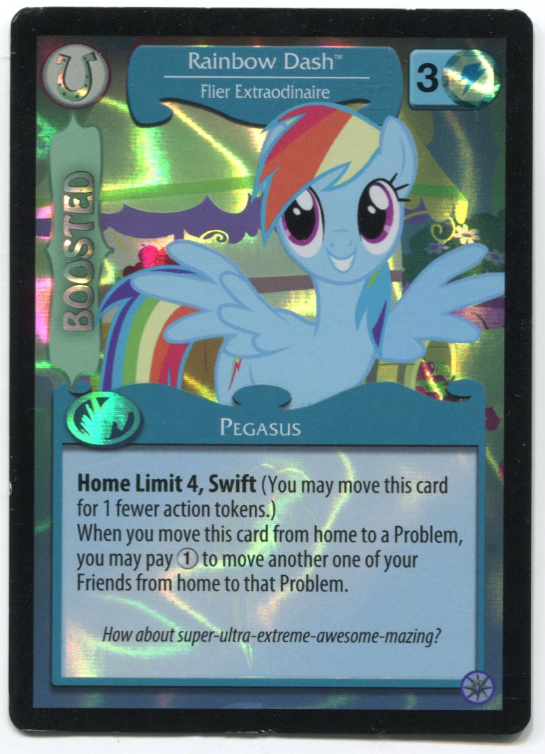 My Little Pony Rainbow Dash Flier Extraodinaire #f1 Foil MLP TCG Trading Card   - TvMovieCards.com