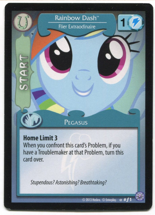 My Little Pony Rainbow Dash Flier Extraodinaire #f1 Foil MLP TCG Trading Card   - TvMovieCards.com