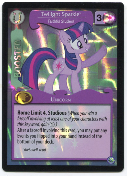 My Little Pony Twilight Sparkle Faithful Student #f4 Foil MLP TCG Trading Card   - TvMovieCards.com