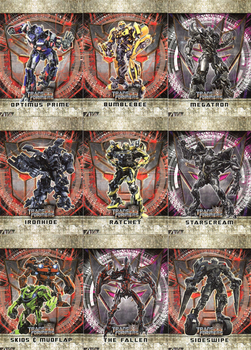 Transformers Revenge of Fallen Pop-Ups Chase Card Set 9 Cards Topps 2009   - TvMovieCards.com