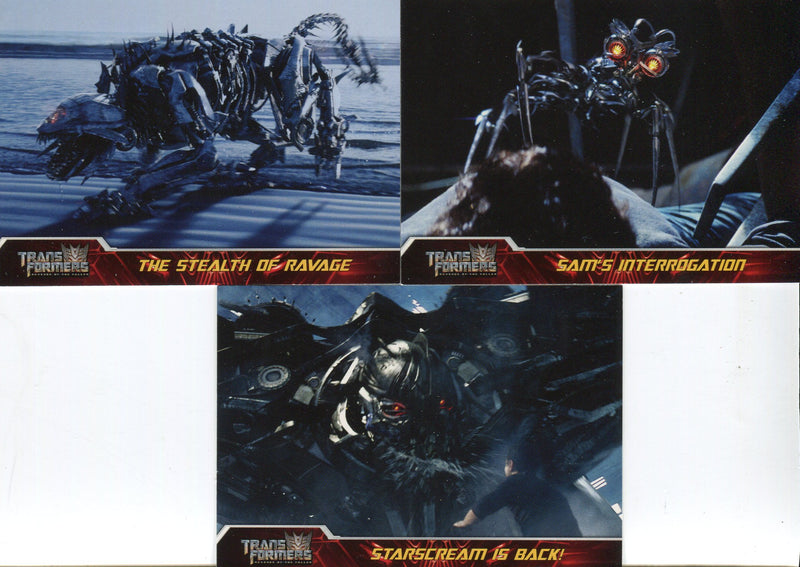 Transformers Revenge of Fallen Preview Card Set 3 Cards Topps 2009   - TvMovieCards.com