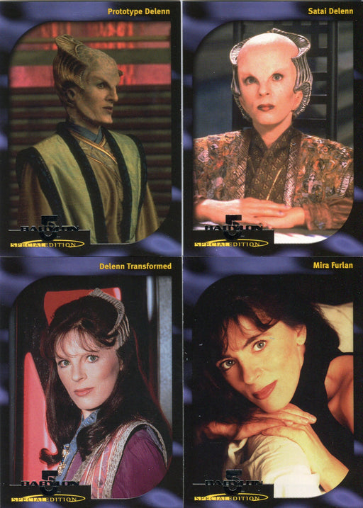 Babylon 5 Special Edition The Faces of Delenn Chase Card Set D1 - D4   - TvMovieCards.com