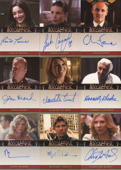Battlestar Galactica Season Two Autograph Card Lot 9 Cards   - TvMovieCards.com