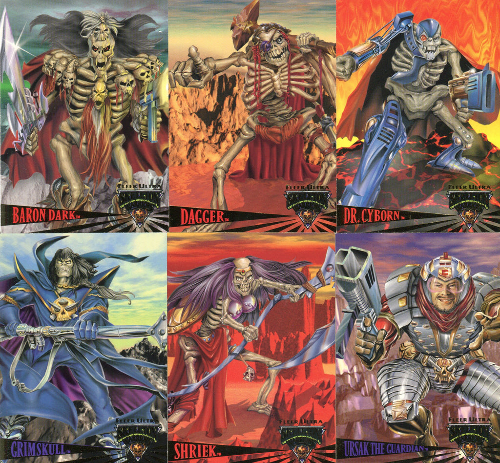 Skeleton Warriors Promo Card Set 6 Cards Fleer Ultra 1995