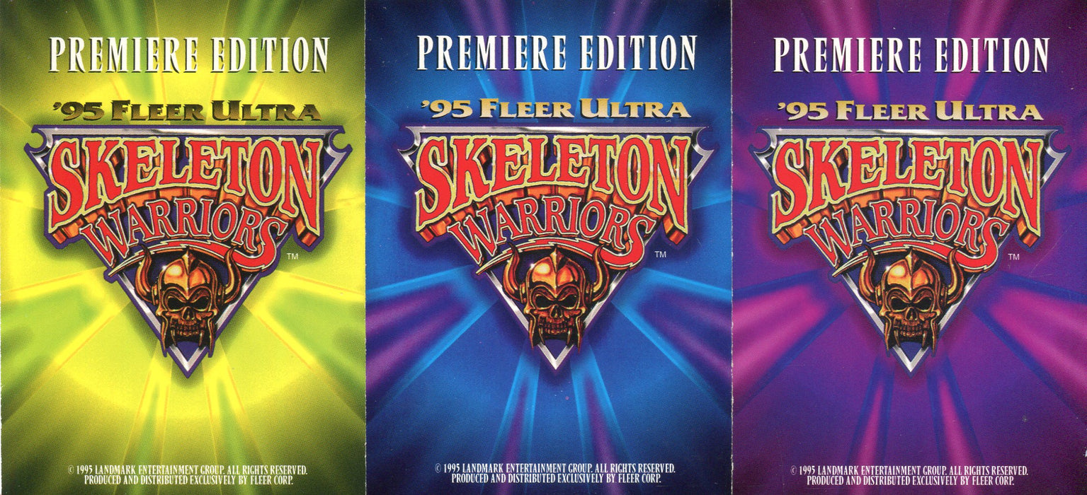 Skeleton Warriors Promo Card Lot 3 Cards Fleer Ultra 1995   - TvMovieCards.com