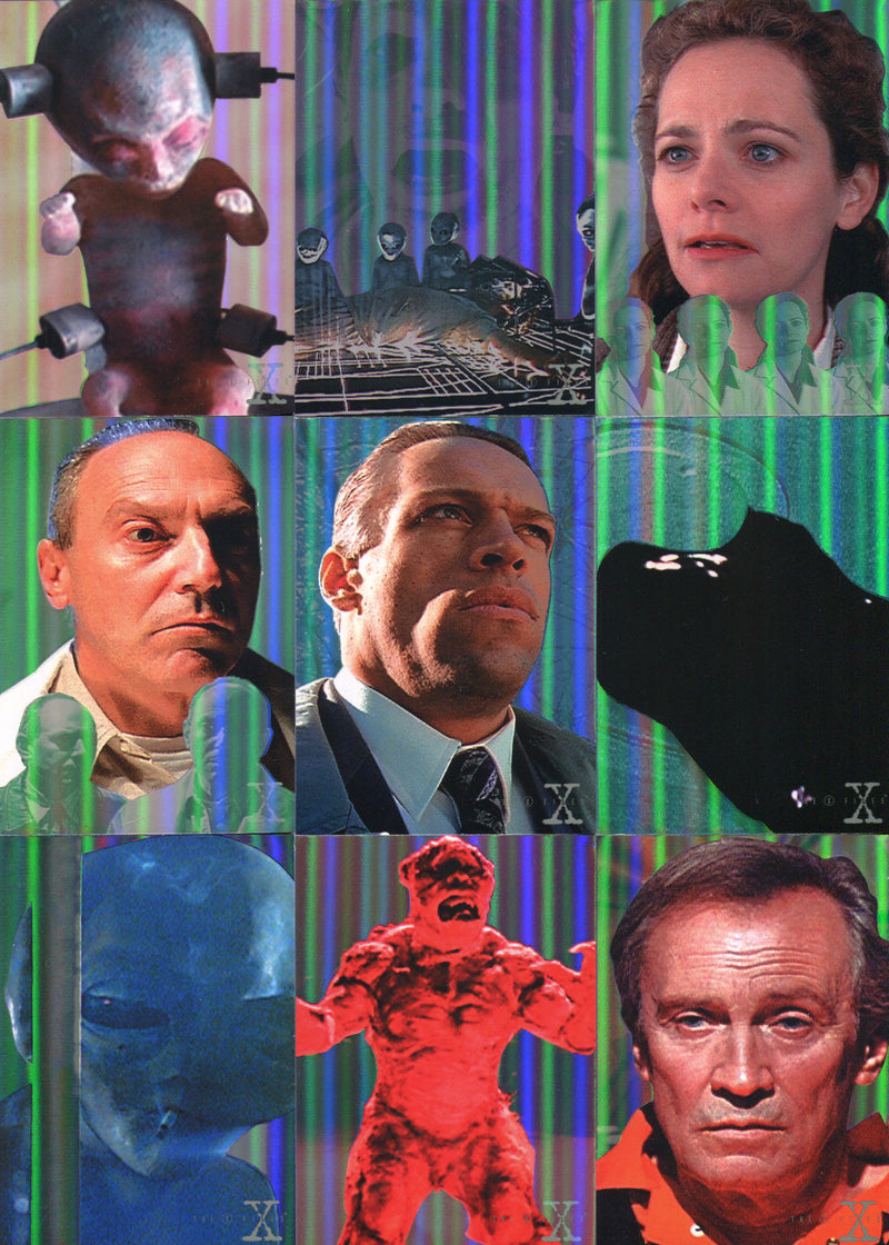 X-Files Contact Alien Visitations Chase Card Set A1-9 Cards Intrepid 1997   - TvMovieCards.com