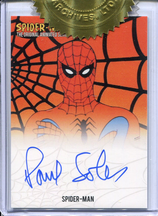 Spider-Man Original Animated Series Paul Soles Autograph Card & Lenticular Set   - TvMovieCards.com