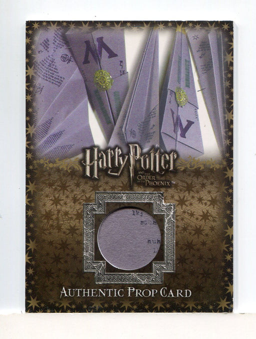 Harry Potter Order Phoenix Update Flying Memos Prop Card P2 HP #086/435   - TvMovieCards.com