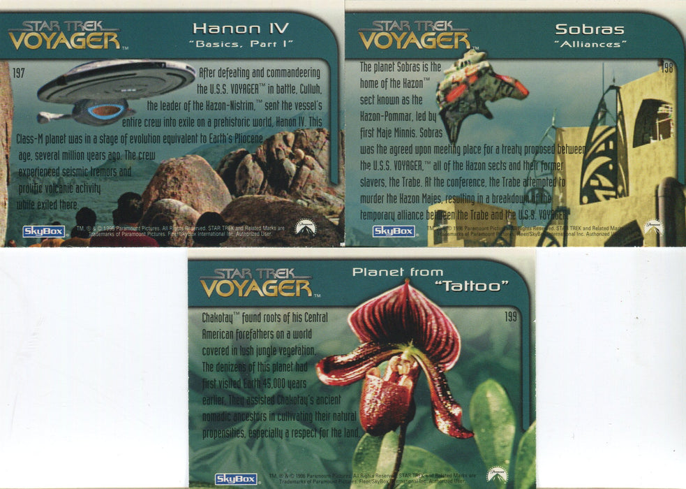 Star Trek Voyager Season 2 Strange New Worlds Chase Card Set 3 Cards   - TvMovieCards.com