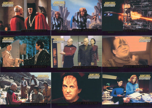 Star Trek TNG The Next Generation Profiles First Contacts Chase Card Set F1-9   - TvMovieCards.com