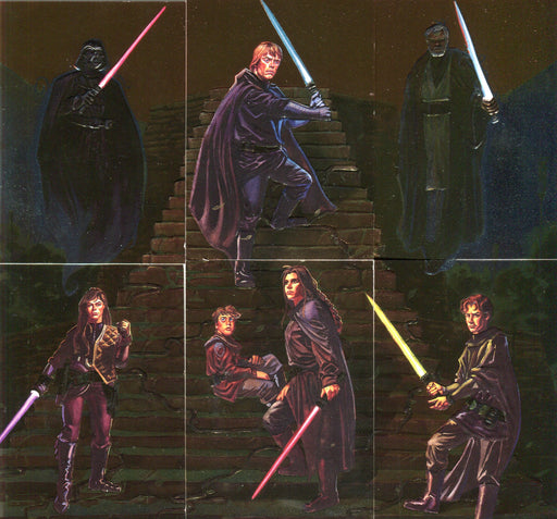 Star Wars Finest Embossed Chase Card Set 6 Cards Topps 1996   - TvMovieCards.com