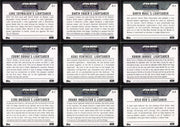 Star Wars Evolution 2016 Evolution of the Lightsaber Chase Card Set EL1-9   - TvMovieCards.com
