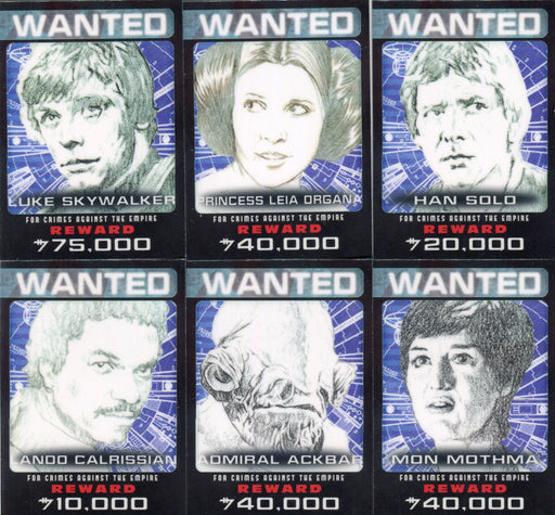 Star Wars Chrome Perspectives Wanted Posters Chase Card Set 10 Cards   - TvMovieCards.com