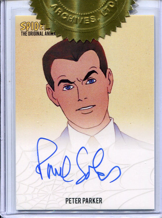 Spider-Man Animated Series Paul Soles Autograph Card & Lenticular Set   - TvMovieCards.com