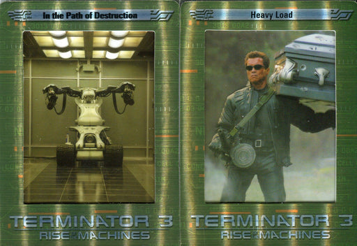 Terminator 3 T3 Film Cell View Filmcardz Chase Card Set VF1 and VF2   - TvMovieCards.com