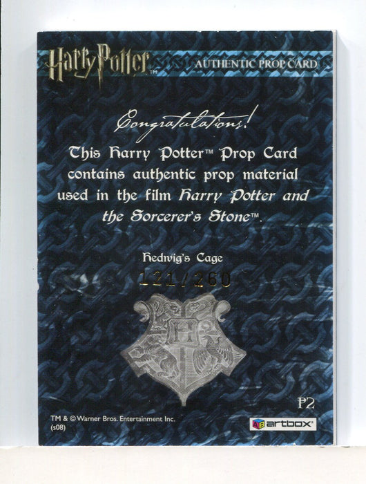 The World of Harry Potter 3D 2 Hedwig's Cage Prop Card HP P2 #121/260   - TvMovieCards.com