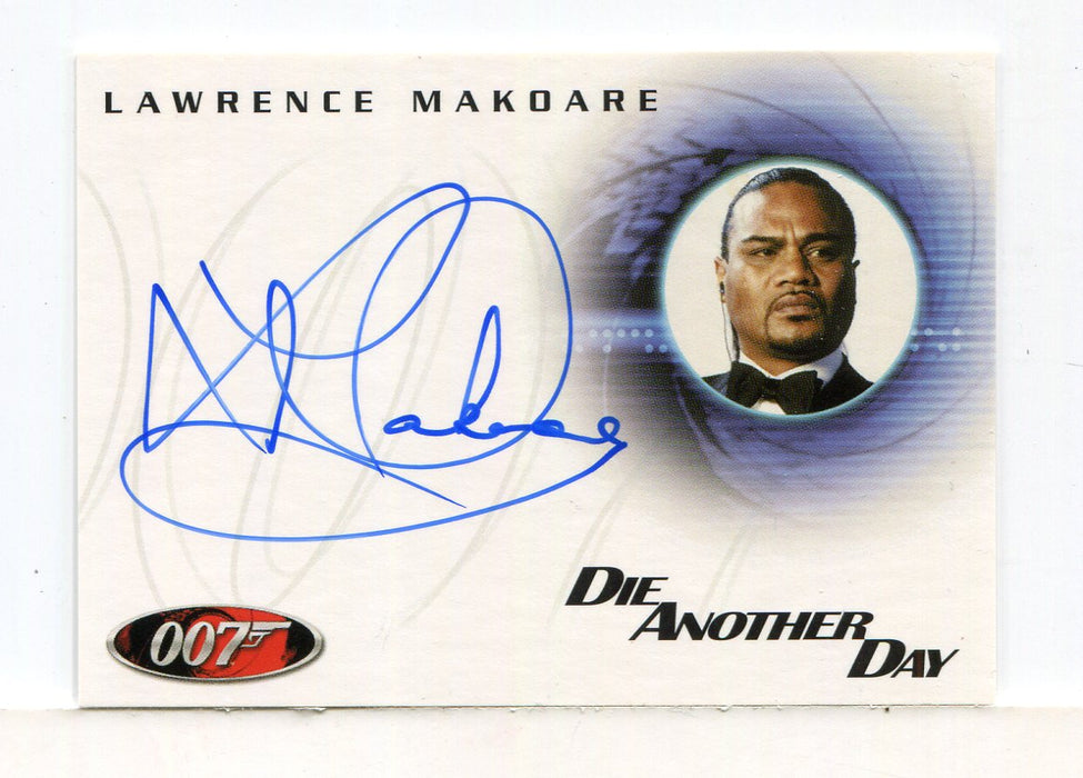 James Bond A38 The Quotable James Bond Lawrence Makoare Autograph Card   - TvMovieCards.com