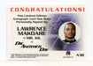 James Bond A38 The Quotable James Bond Lawrence Makoare Autograph Card   - TvMovieCards.com
