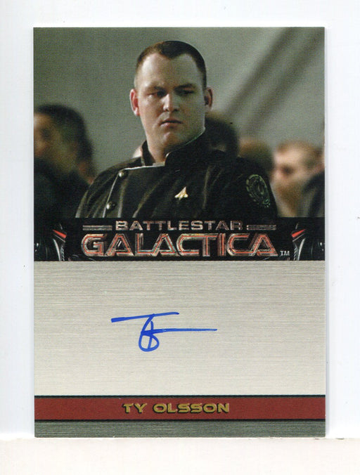 Battlestar Galactica Premiere Edition Ty Olsson Autograph Card   - TvMovieCards.com