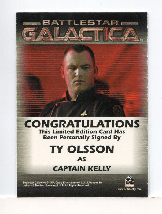 Battlestar Galactica Premiere Edition Ty Olsson Autograph Card   - TvMovieCards.com