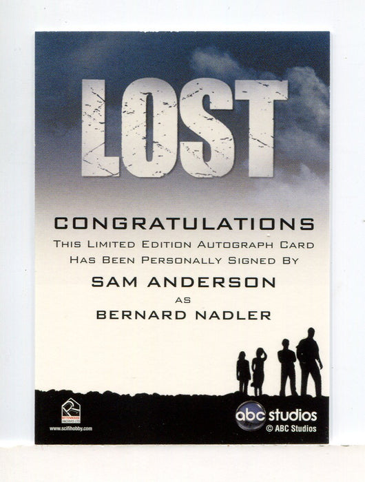 Lost Seasons 1-5 Sam Anderson as Bernard Nadler Autograph Card   - TvMovieCards.com