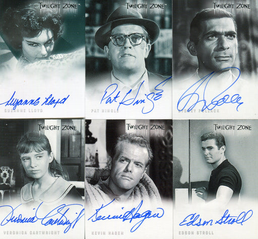 Twilight Zone Autograph Card Lot 6 Autograph Cards Rittenhouse   - TvMovieCards.com